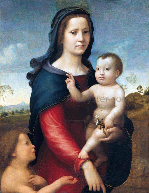  Giuliano Bugiardini The Madonna and Child with the Infant St John the Baptist - Art Print