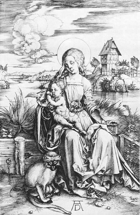  Albrecht Durer The Madonna with the Monkey - Art Print
