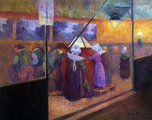  Ferdinand Du Puigaudeau A Magic Lantern (also known as The Panorama of the Czar in Paris) - Art Print