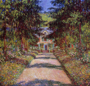  Claude Oscar Monet The Main Path at Giverny - Art Print