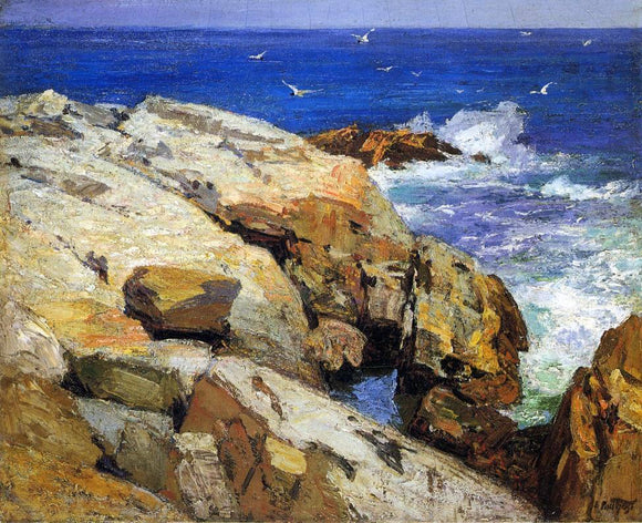  Edward Potthast A Maine Coast - Art Print