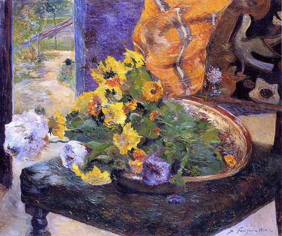 Paul Gauguin The Makings of a Bouquet - Art Print