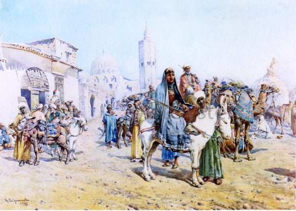  Mariano De Franceschi The Market - Art Print