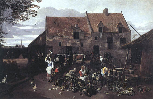  Jan Siberechts The Market Garden - Art Print