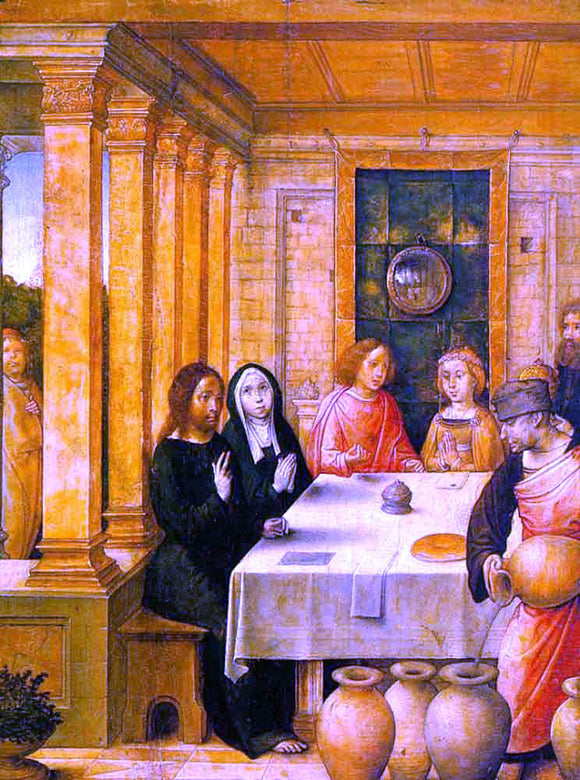  Juan De Flandes The Marriage Feast at Cana - Art Print