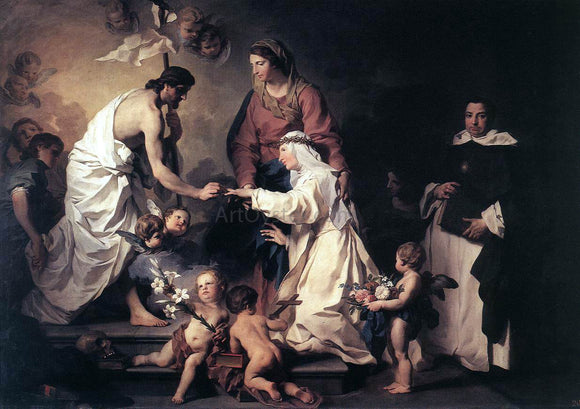  Pierre Subleyras The Marriage of St Catherine - Art Print