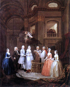  William Hogarth The Marriage of Stephen Beckingham and Mary Cox - Art Print