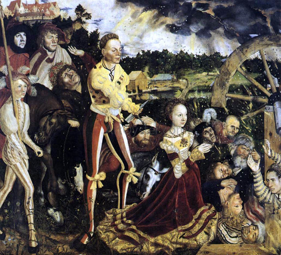  The Elder Lucas Cranach The Martyrdom of St Catherine - Art Print