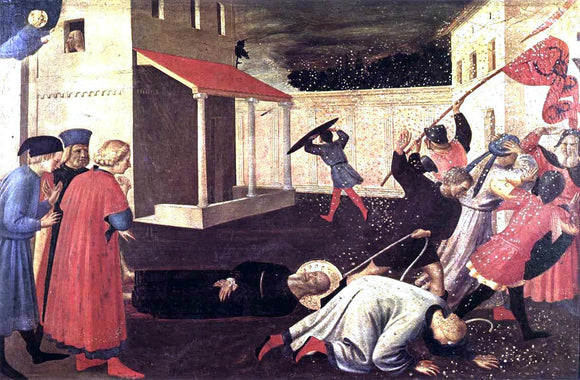  Fra Angelico The Martyrdom of St Mark (Linaioli Tabernacle) - Art Print
