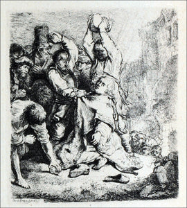  Rembrandt Van Rijn The Martyrdom of St. Stephen - Art Print