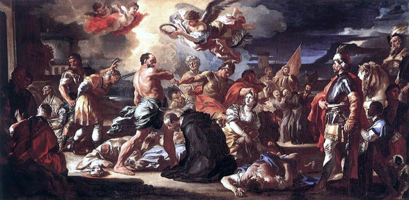  Francesco Solimena The Martyrdom of Sts Placidus and Flavia - Art Print