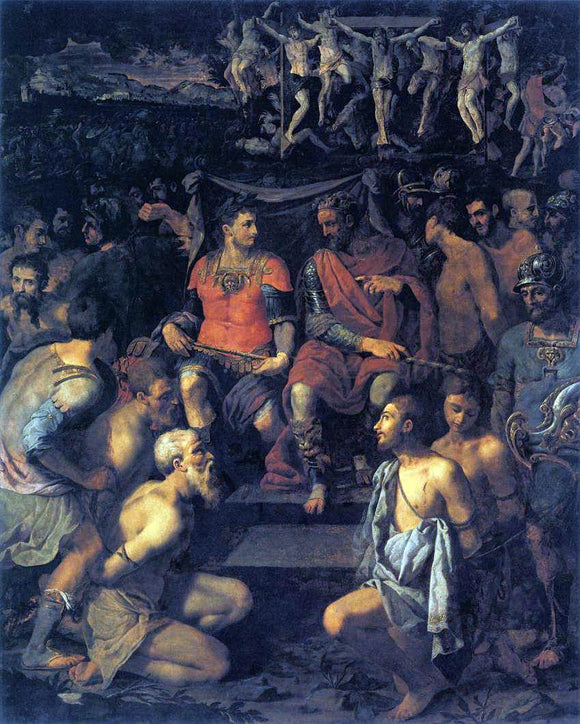  Michele Tosini The Martyrdom of the Ten Thousand - Art Print