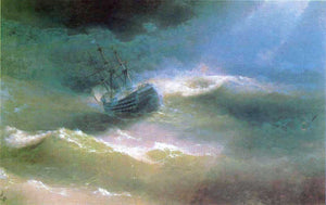  Ivan Constantinovich Aivazovsky The Mary Caught in a Storm - Art Print
