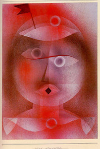  Paul Klee The Mask with the Little Flag - Art Print