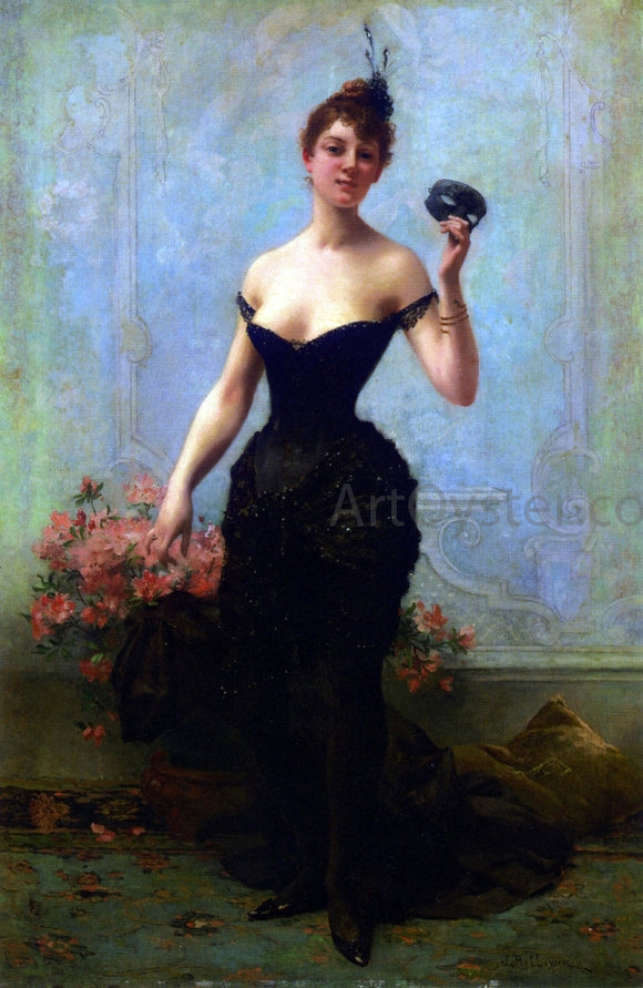  Jules Frederic Ballavoine The Masked Ball - Art Print