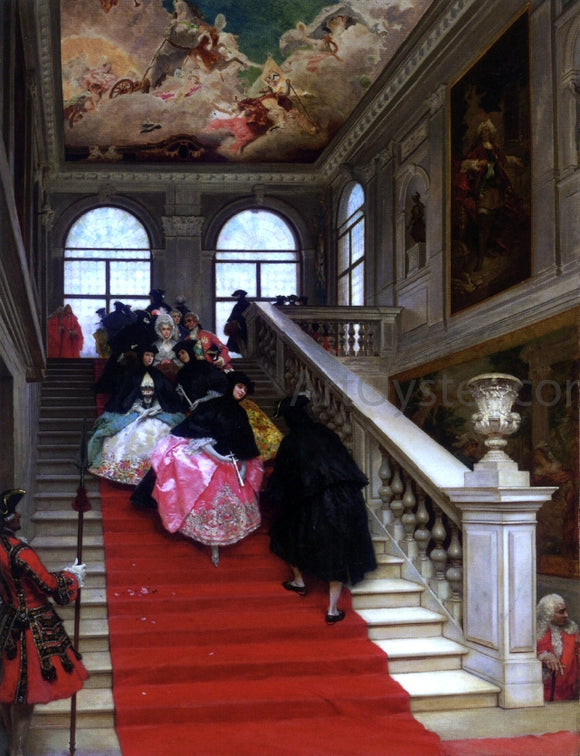  Lucius Rossi The Masked Ball, Ca Rezzonico, Venice - Art Print