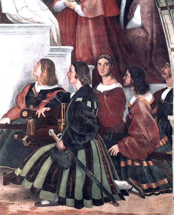  Raphael The Mass at Bolsena (detail 2) (Stanza di Eliodoro) - Art Print