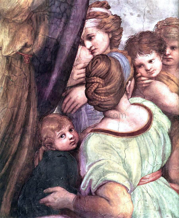  Raphael The Mass at Bolsena (detail 4) (Stanza di Eliodoro) - Art Print