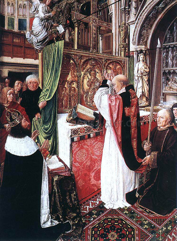  Master Saint Gilles The Mass of St Gilles - Art Print