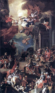 Francesco Solimena The Massacre of the Giustiniani at Chios - Art Print