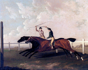  Charles Towne The Match Race At Epsom Between Little Driver And Aaron, May 16, 1754 - Art Print