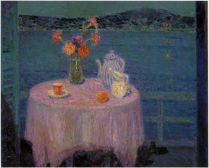  Henri Le Sidaner The Mauve Tablecloth - Art Print