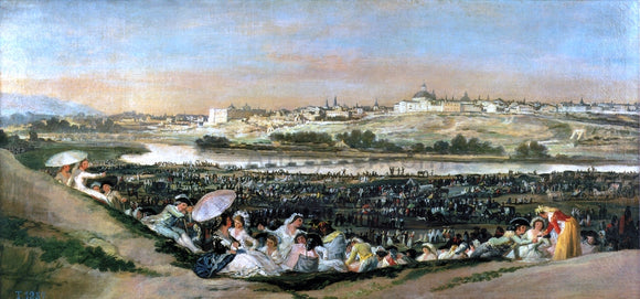  Francisco Jose de Goya Y Lucientes The Meadow of San Isidro - Art Print