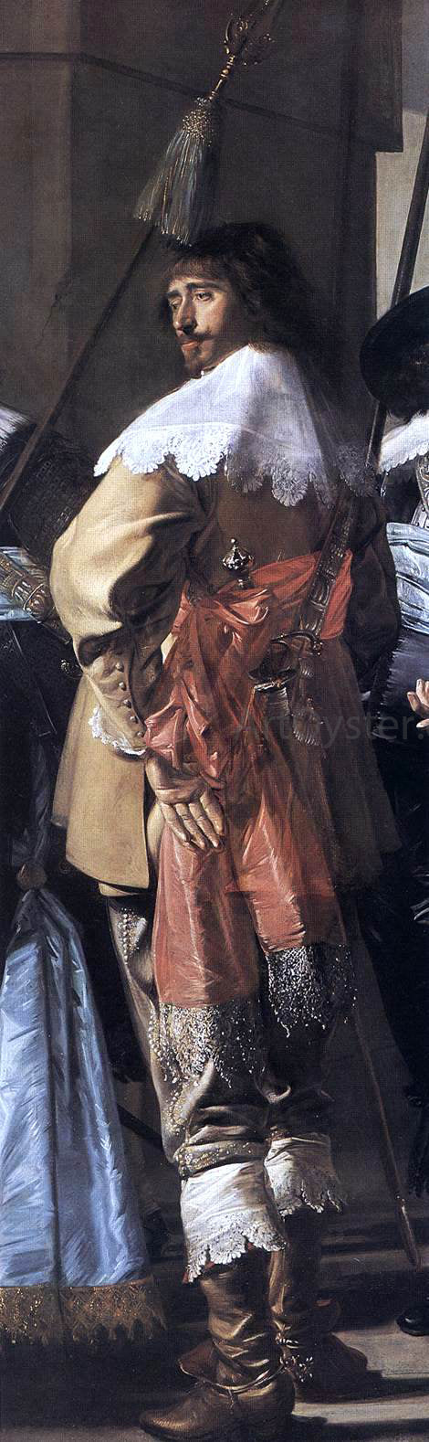  Frans Hals The Meagre Company [detail] - Art Print