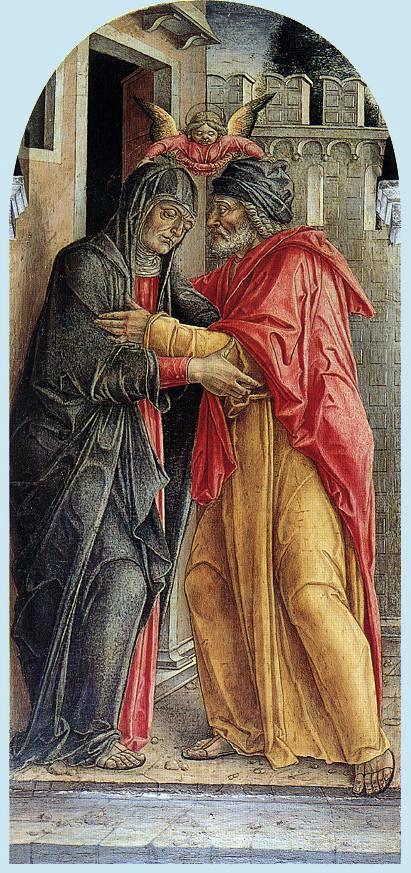  Bartolomeo Vivarini The Meeting of Anne and Joachim - Art Print