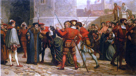  William Frederick Yeames The Meeting of Sir Thomas More witih his Daughter after his Sentence of Death - Art Print