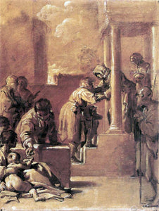  Bartolomeo Schedoni The Meeting of St Anne and Joachim at the Golden Gate - Art Print