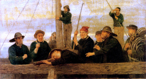  John Morgan The Men that Man the Life Boat - Art Print