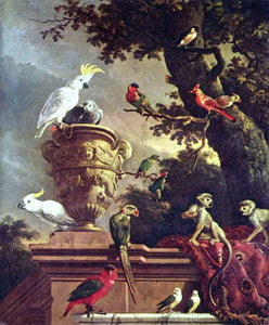  Melchior D'Hondecoeter The Menagerie - Art Print