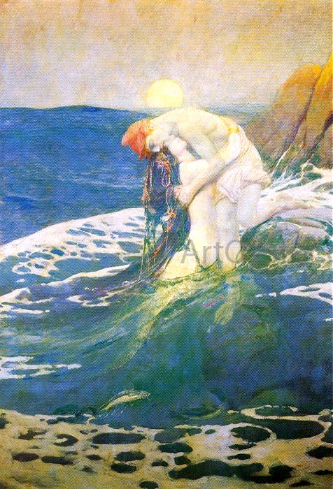  Howard Pyle The Mermaid - Art Print