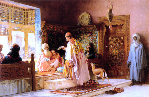  Frederick Arthur Bridgeman The Messenger - Art Print