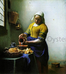  Johannes Vermeer A Milkmaid - Art Print