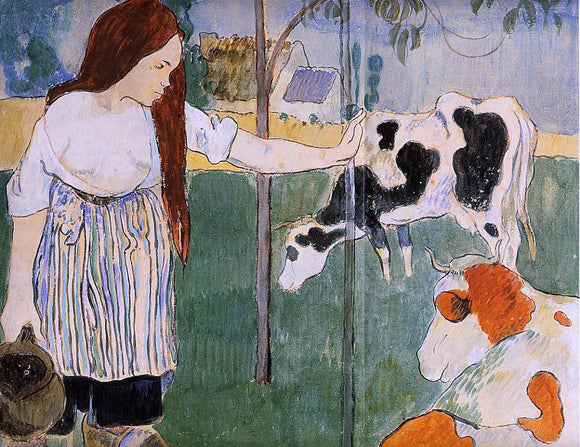  Paul Gauguin A Milkmaid - Art Print