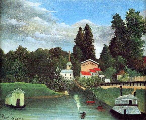  Henri Rousseau The Mill at Alfort - Art Print