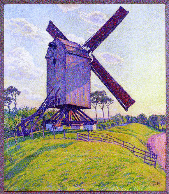  Theo Van Rysselberghe The Mill at Kelf - Art Print