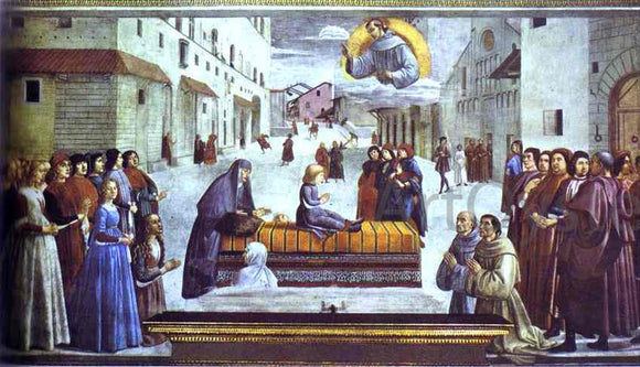  Domenico Ghirlandaio The Miracle of a Child - Art Print