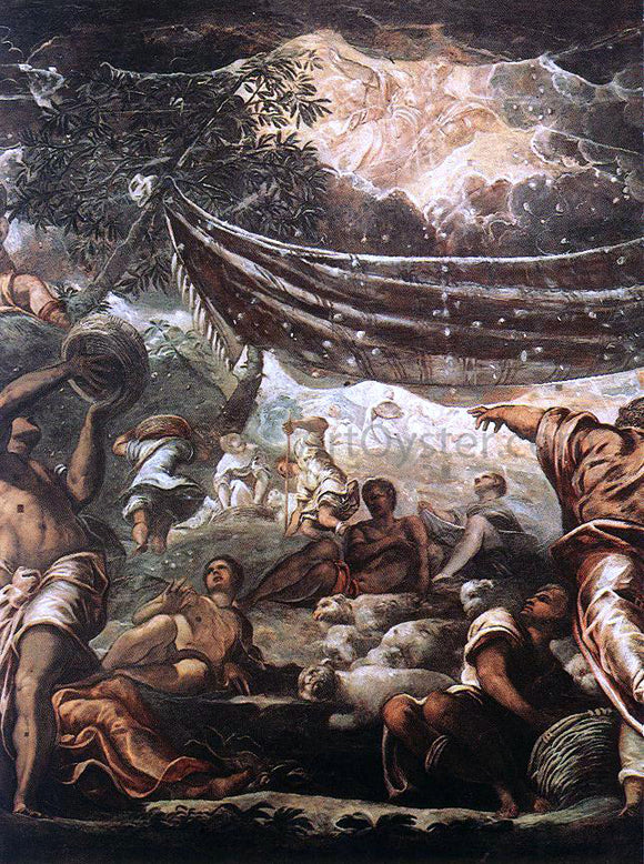  Jacopo Robusti Tintoretto The Miracle of Manna (detail: 1) - Art Print