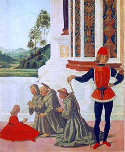  Pietro Perugino The Miracles of San Bernardino: The Healing of a Mute[detail] - Art Print