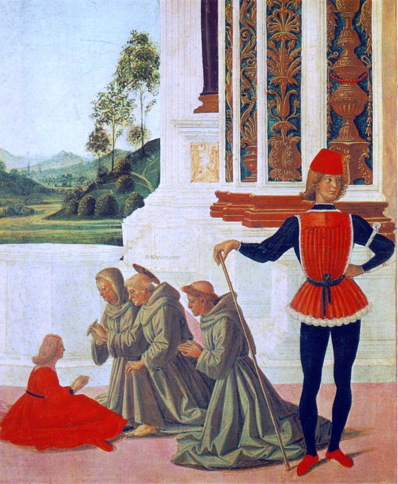  Pietro Perugino The Miracles of San Bernardino: The Healing of a Mute[detail] - Art Print