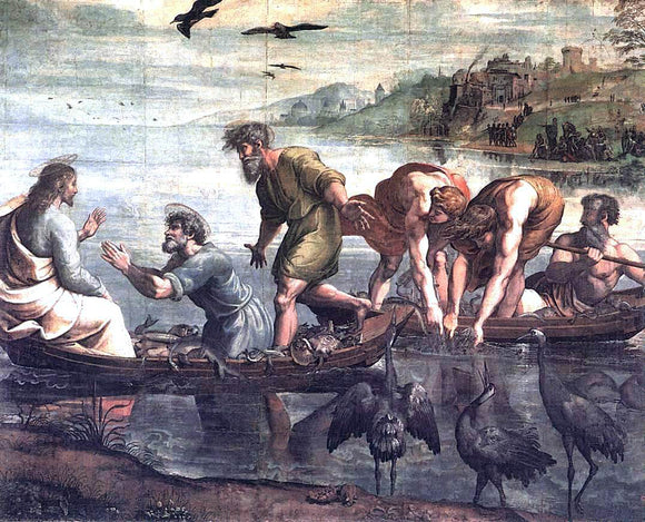  Raphael The Miraculous Draught of Fishes - Art Print
