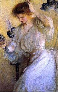  Edmund Tarbell A Mirror (also known as Girl with a Mirror) - Art Print