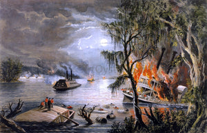  Frances Bond Palmer The Mississippi in Time of War - Art Print