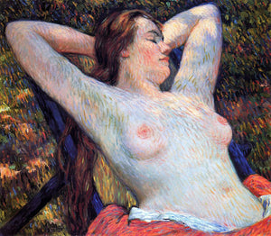  Theo Van Rysselberghe A Model's Siesta - Art Print