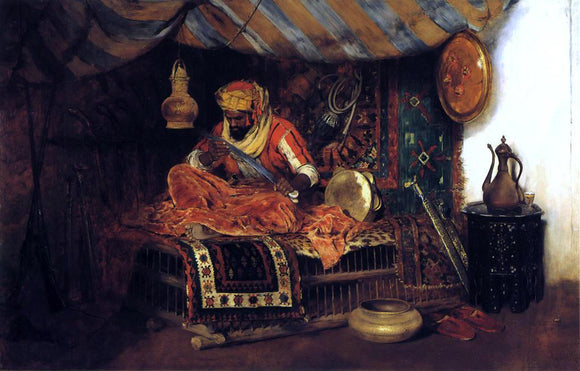  William Merritt Chase The Moorish Warrior - Art Print
