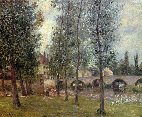  Camille Pissarro The Moret Bridge - Art Print