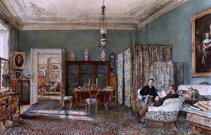  Rudolf Von Alt The Morning Room of the Palais Lanckoronski, Vienna - Art Print